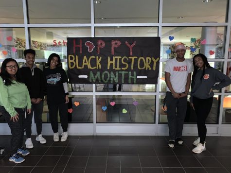 WWSs African American Advisory Committee decorates the commons for the months festivities.
Photo credit: Dave Claypools Twitter